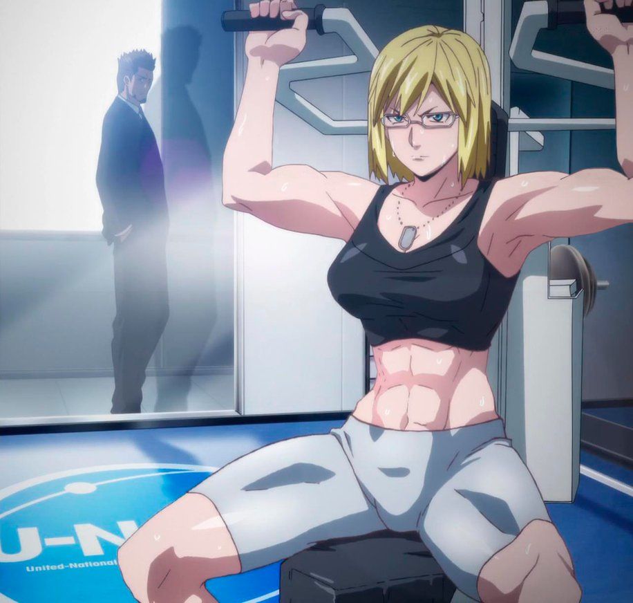 10 Of The Best Muscle Ladies In Anime Niadd